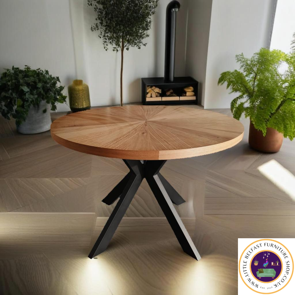 Willow Wood Collection Natural Round 1.1M Table