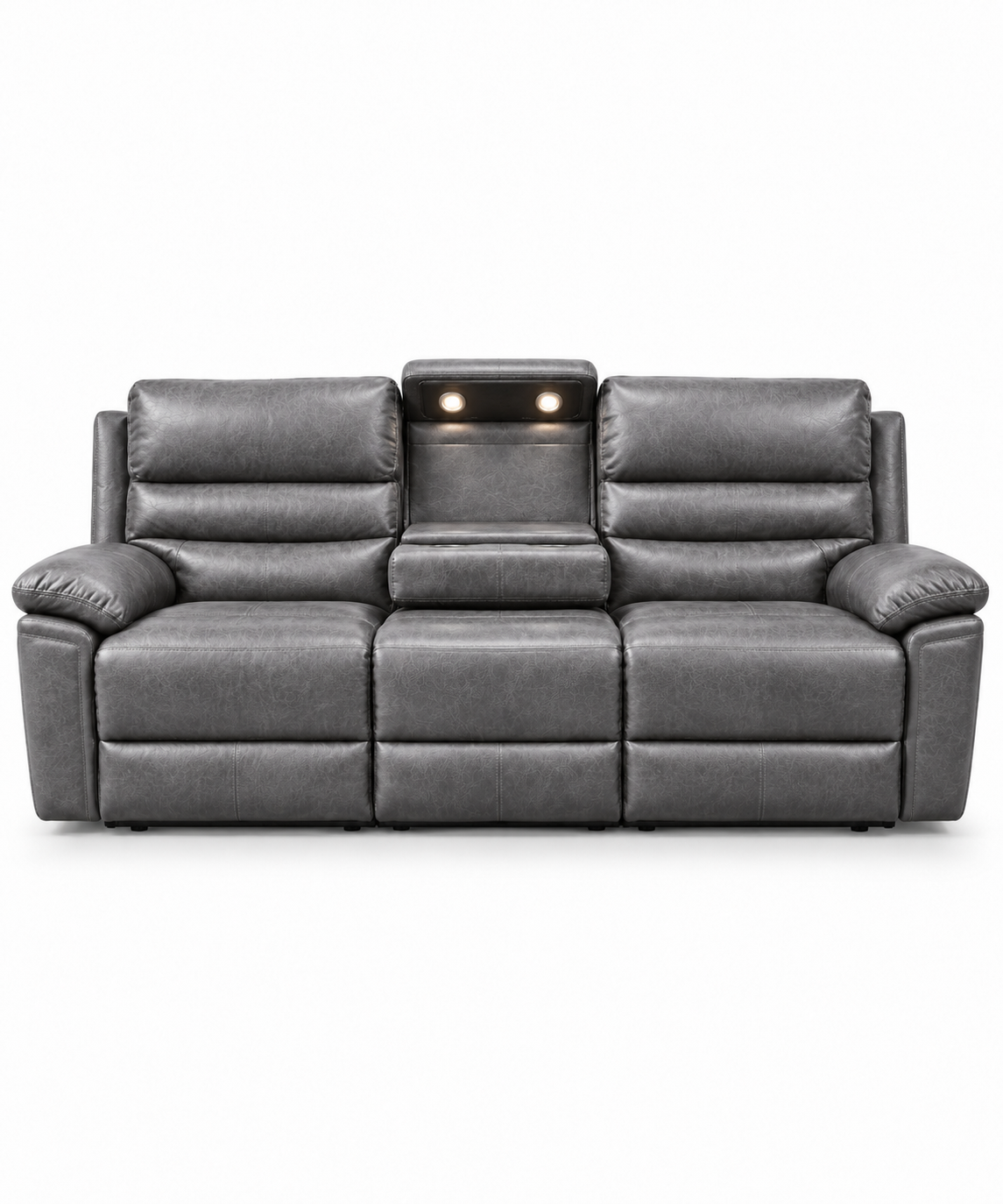 Colorado Grey Leather 3 Seat