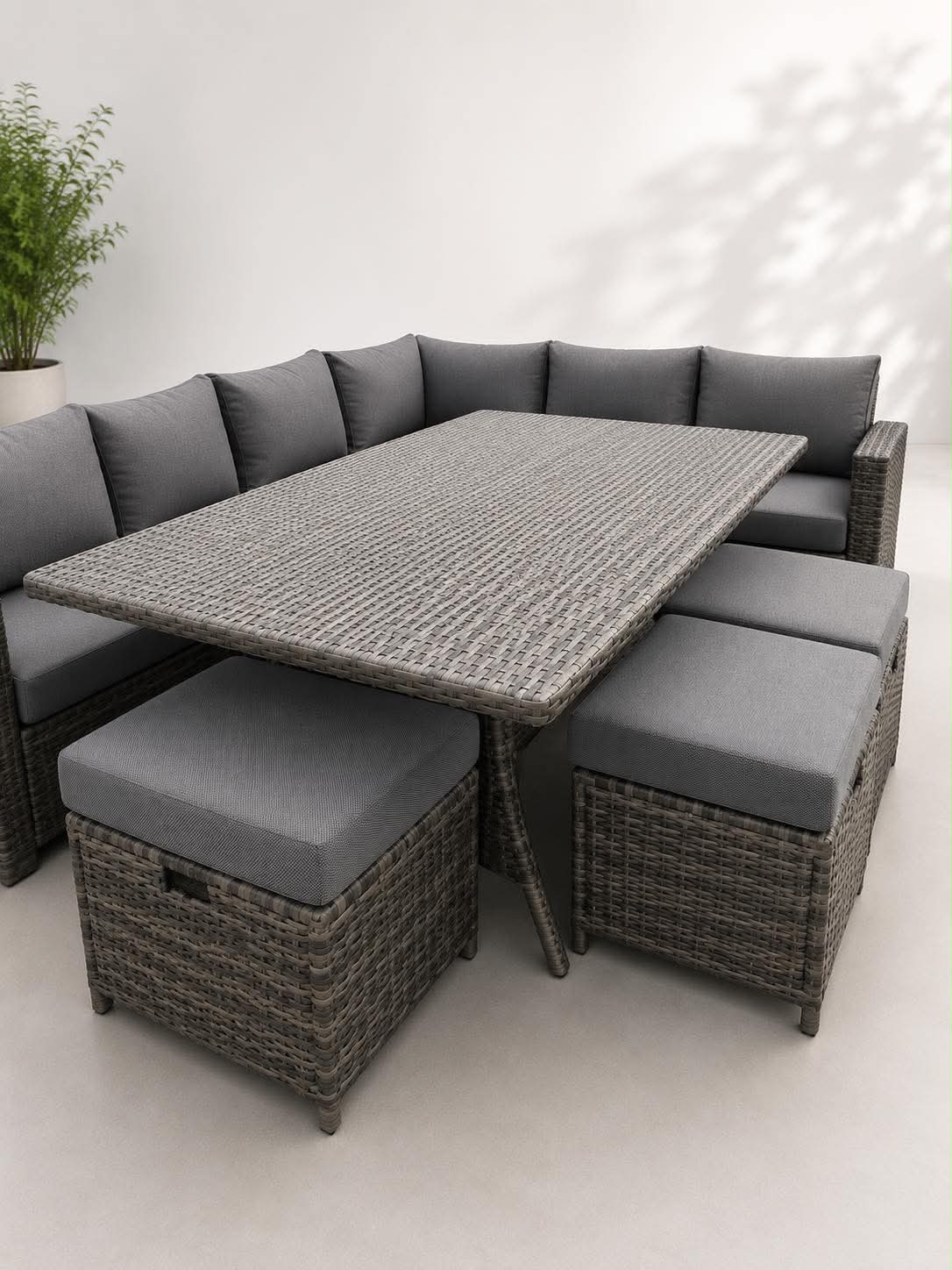 Rattan Corner Garden Set