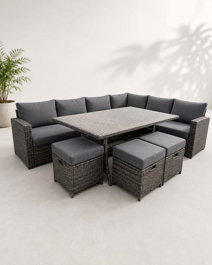 Rattan Corner Garden Set